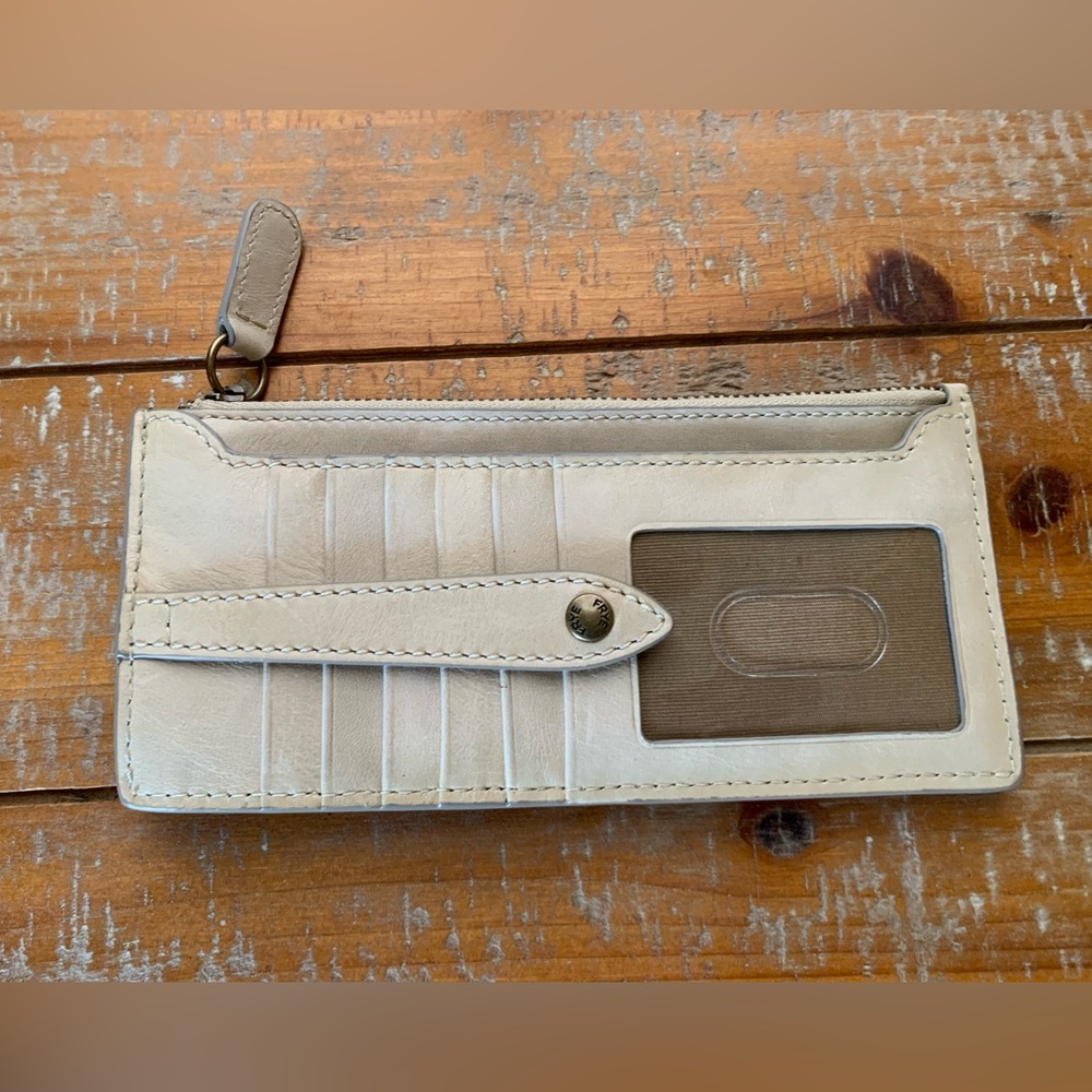 Frye Women's Melissa Snap Card Wallet - Cream/Off White